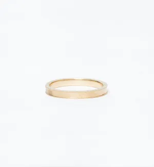 Matte Milgrain Gold Band