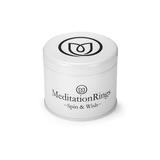 Meditation Ring Brook Sterling Silver and 9K Yellow Gold Plated Spinning Band