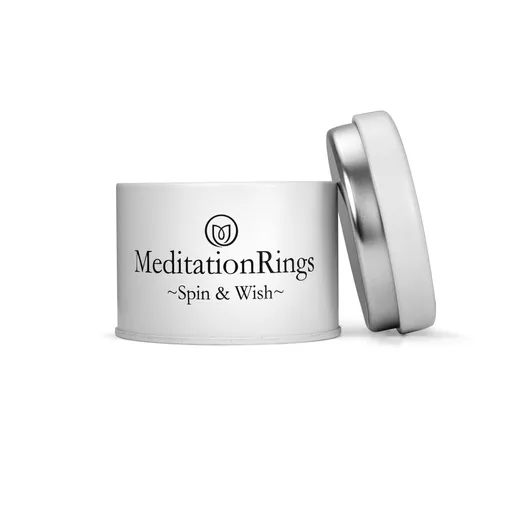 Meditation Ring Brook Sterling Silver and 9K Yellow Gold Plated Spinning Band