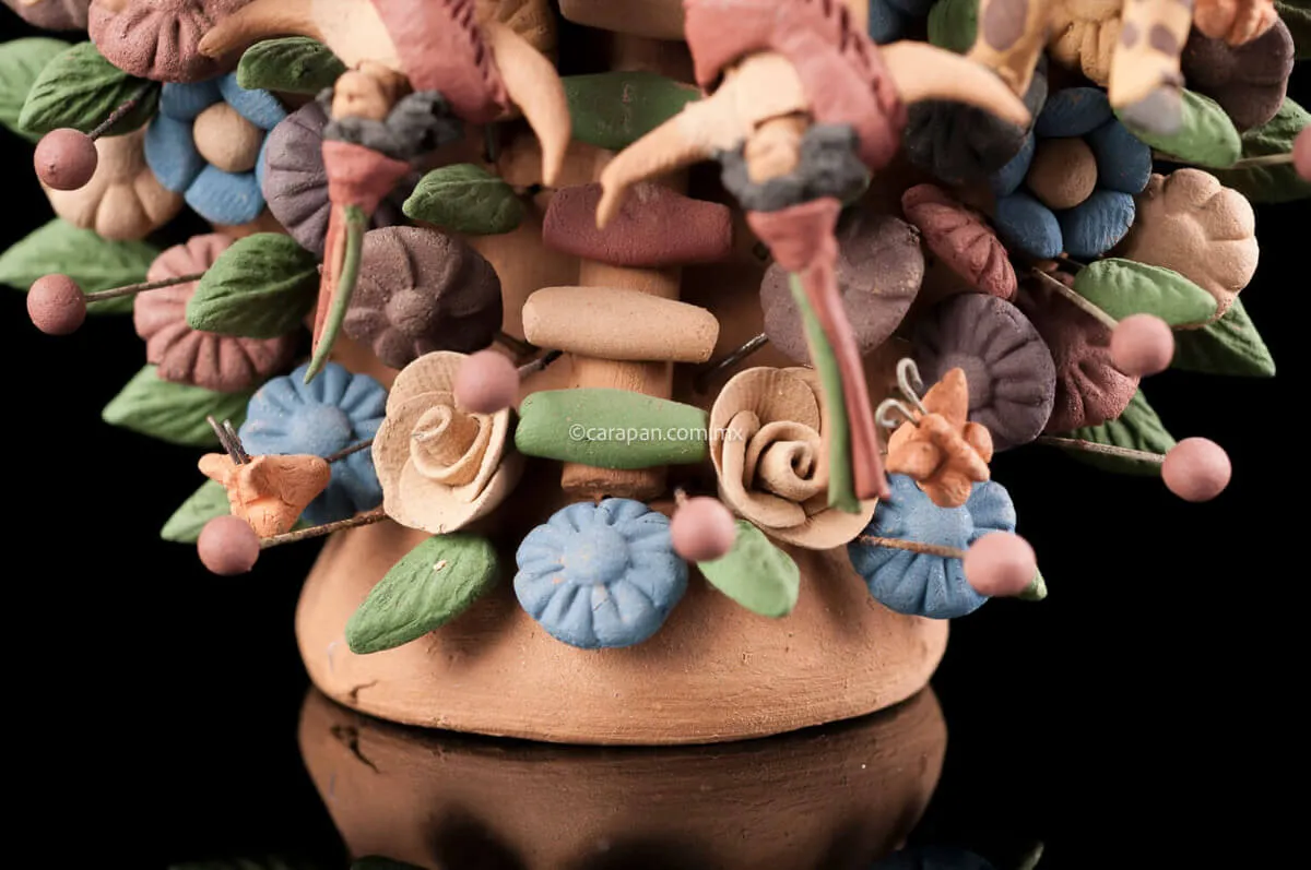 Miniatre Clay Tree of Life Mexican Dances