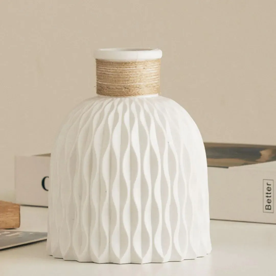Modern Fluted Vase