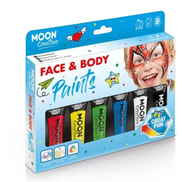 Moon Creations Face & Body Paint, Boxset Primary