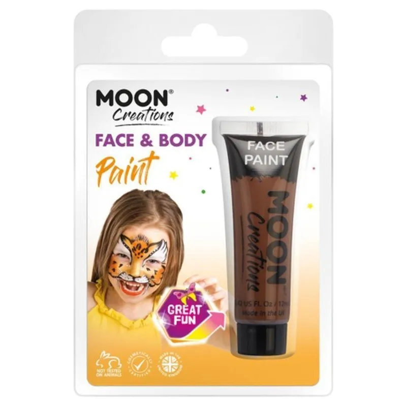 Moon Creations Face & Body Paint, Brown