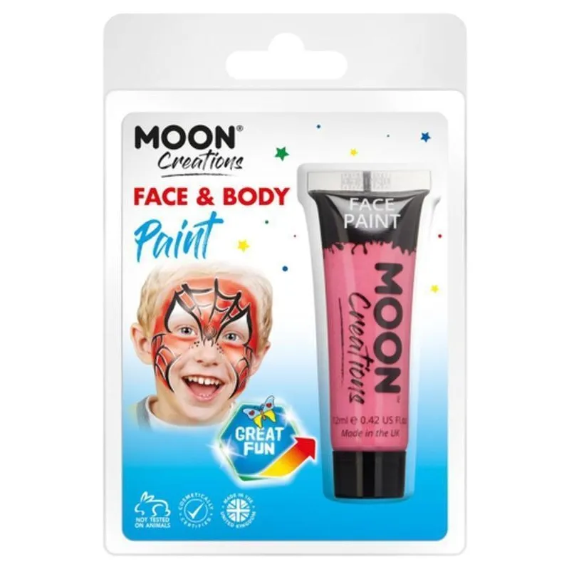 Moon Creations Face & Body Paint, Hot Pink
