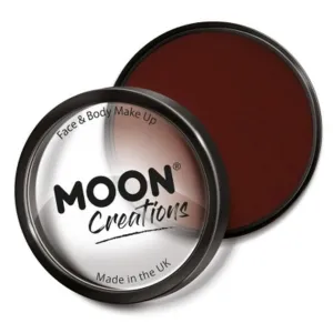 Moon Creations Pro Face Paint Cake Pot, Dark Red