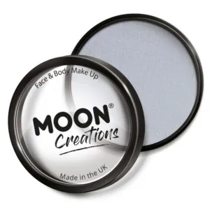 Moon Creations Pro Face Paint Cake Pot, Light Grey