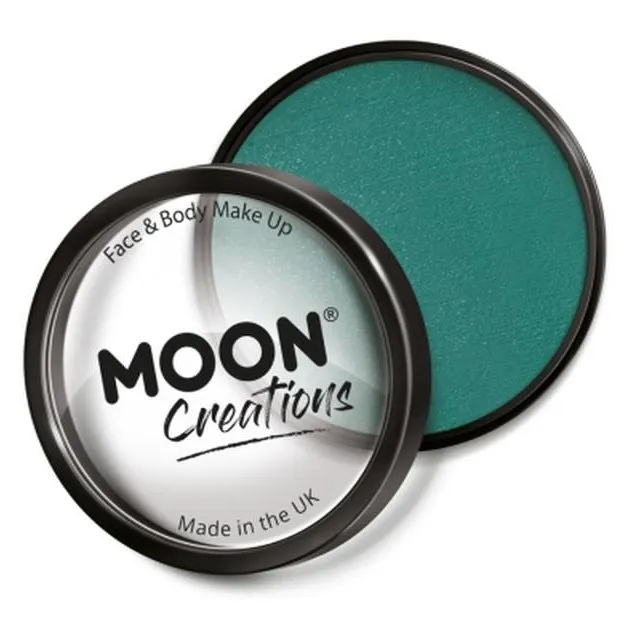 Moon Creations Pro Face Paint Cake Pot, Teal
