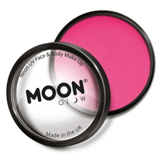 Moon Glow Pro Intense Neon Uv Cake Pot, Hot Pink