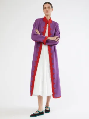 Moroccan linen coat
