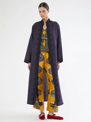 Moroccan linen coat