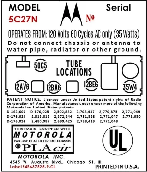 MOTOROLA-5C27N