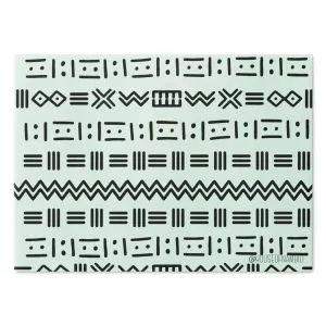 Mud Cloth Glass Chopping Block - 8
