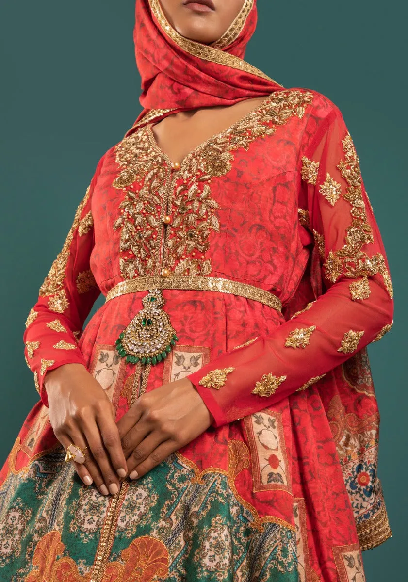 Mughal Floral Angrakha