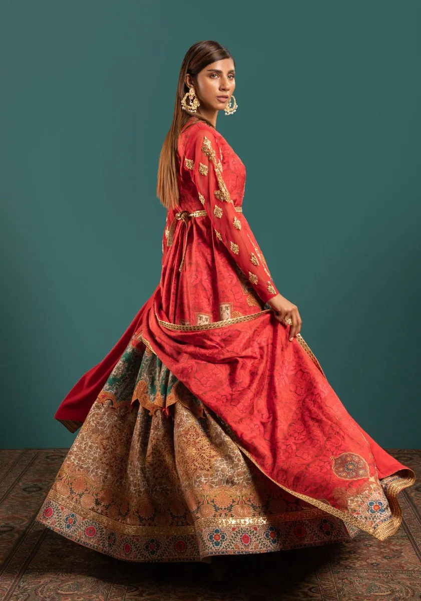 Mughal Floral Angrakha