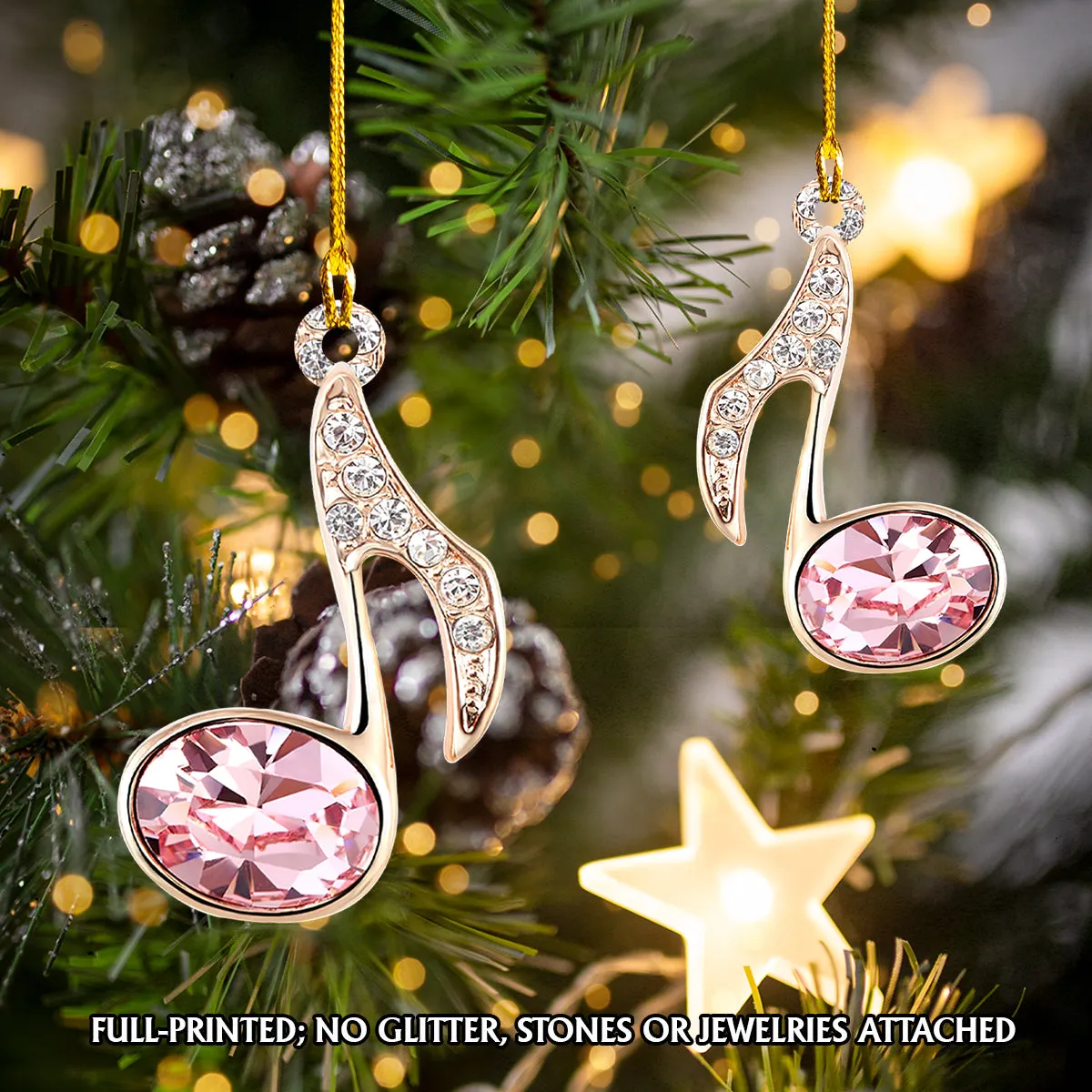 Music Note 3 - Shaped Ornament - 1040