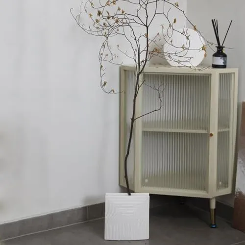 MYADDICTION Ceramic Vase Creative Flowers Container for Wedding Party Office Living Room Square
