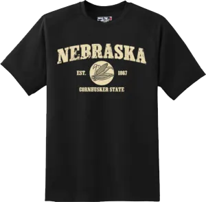 Nebraska State Vintage Retro Hometown America Gift T Shirt New Graphic Tee