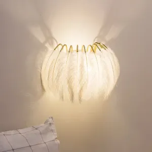 Nordic Feather Wall Lamp