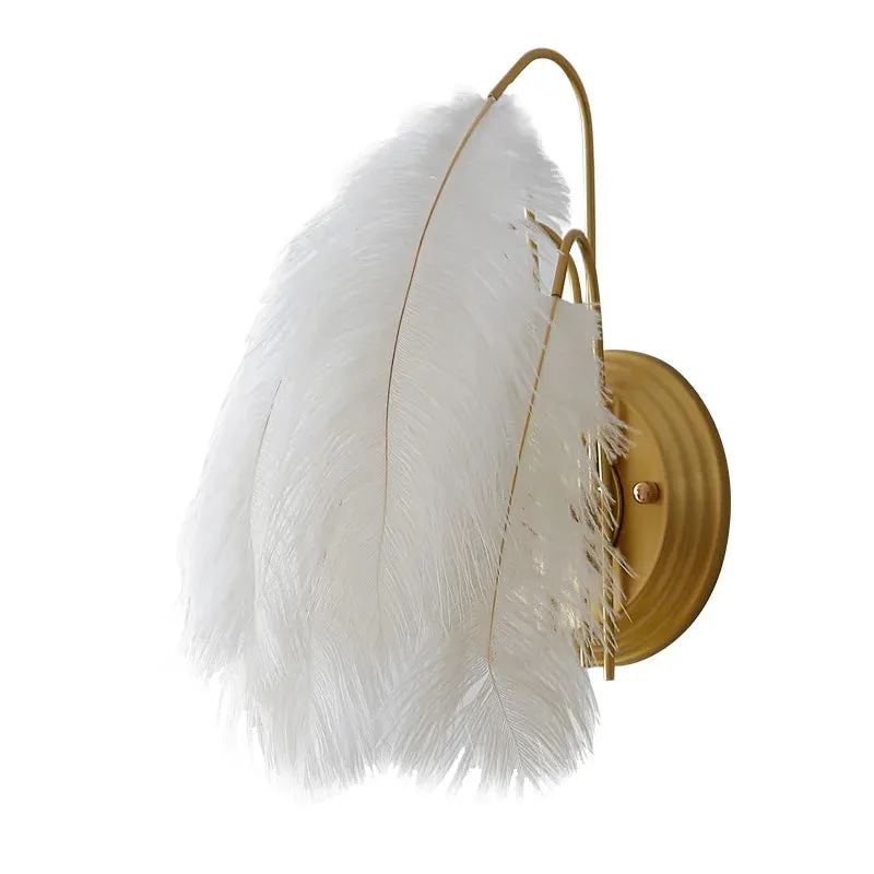 Nordic Feather Wall Lamp