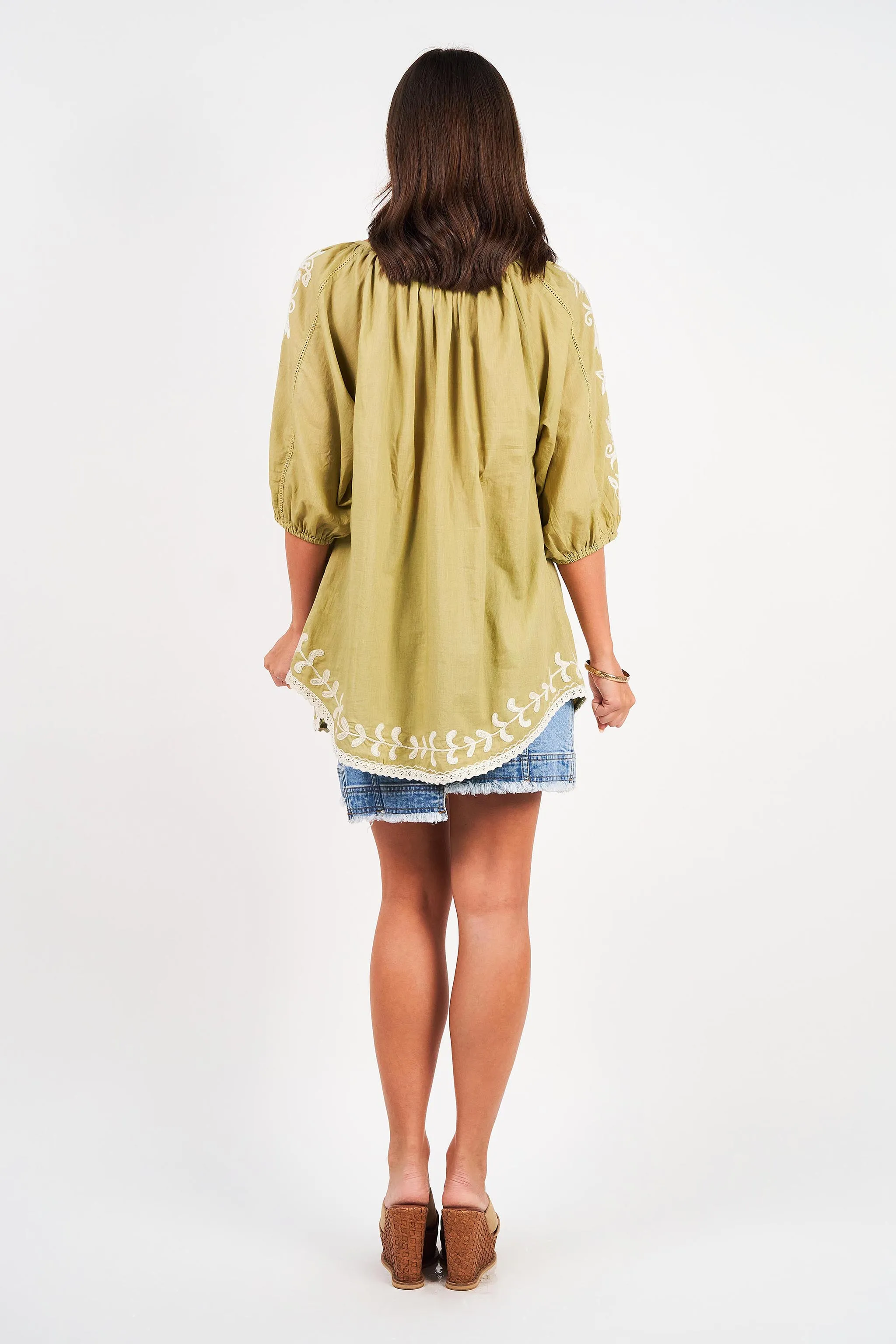 Oregon Top Margot Embroidery (Outlet - Final Sale Product)