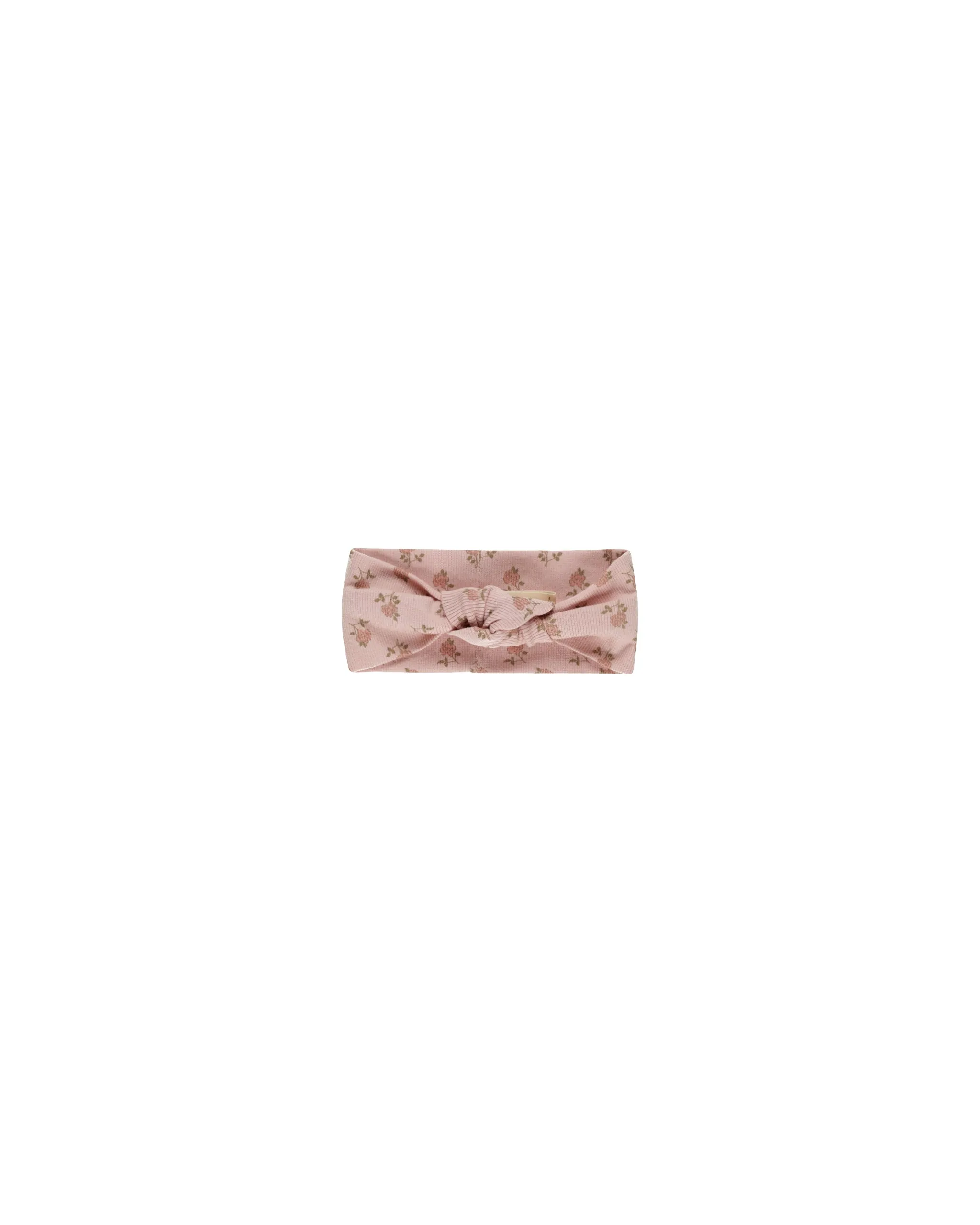 ORGANIC Ribbed Knotted Headband || Rose