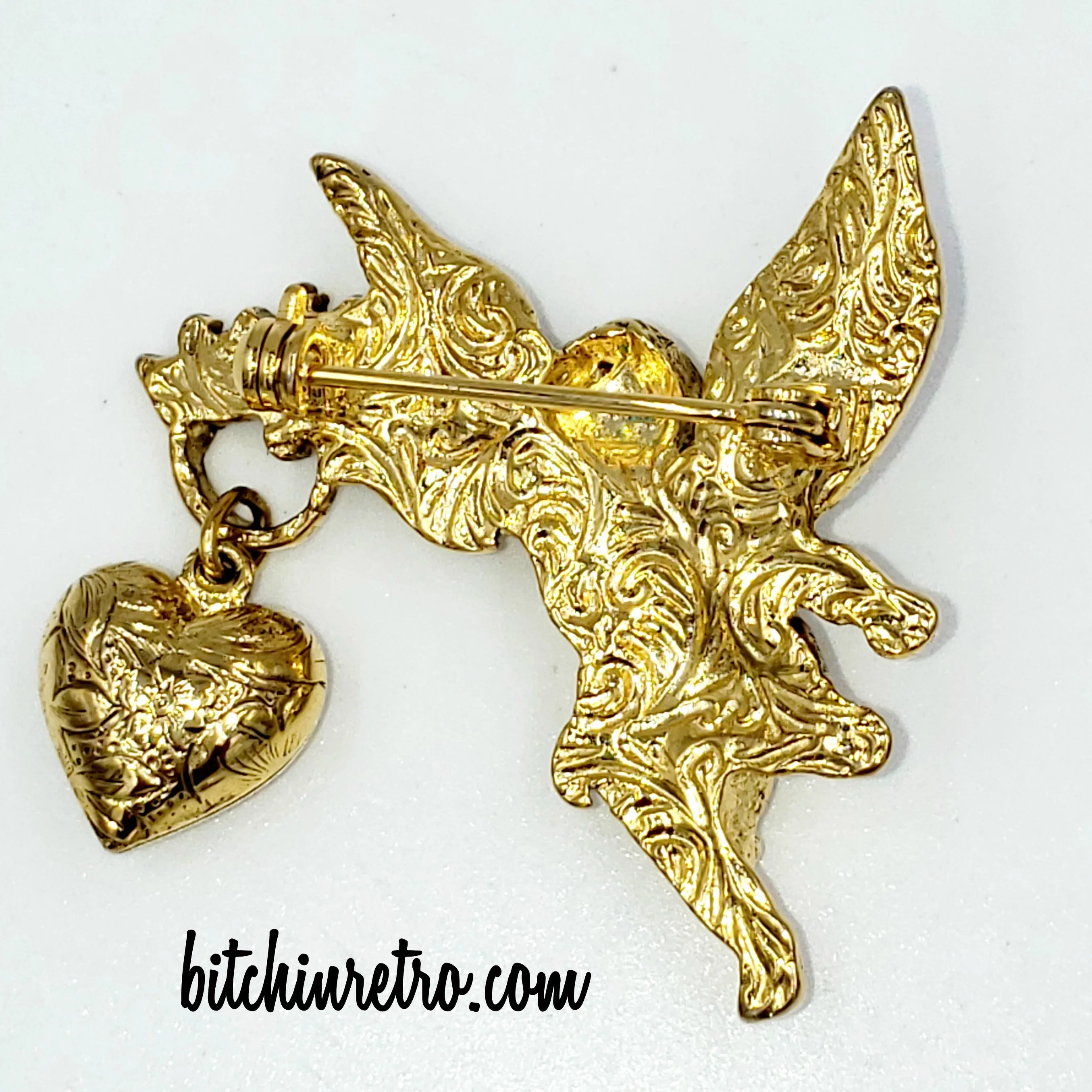 Patriotic Angels Vintage Set With Monet and Carolee Rhinestone Jewelry