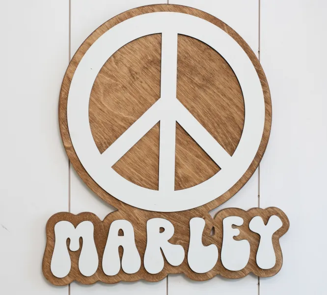 Peace Cutout Round