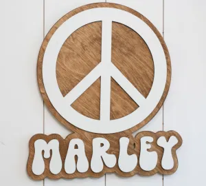 Peace Cutout Round