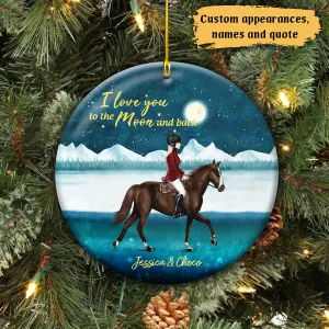 Personalized Ornament, Thank God For Horses And Friends, Gift For Horse Lovers