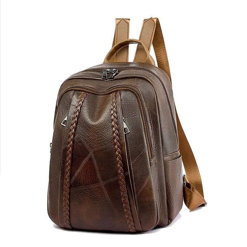 Petit sac à dos cuir vintage