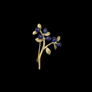 Petite Blueberry Brooch