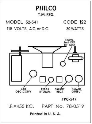 PHILCO-52-541-122