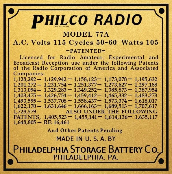 PHILCO-77A