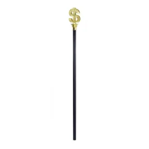 Pimp Cane & Gold Dollar Sign Top