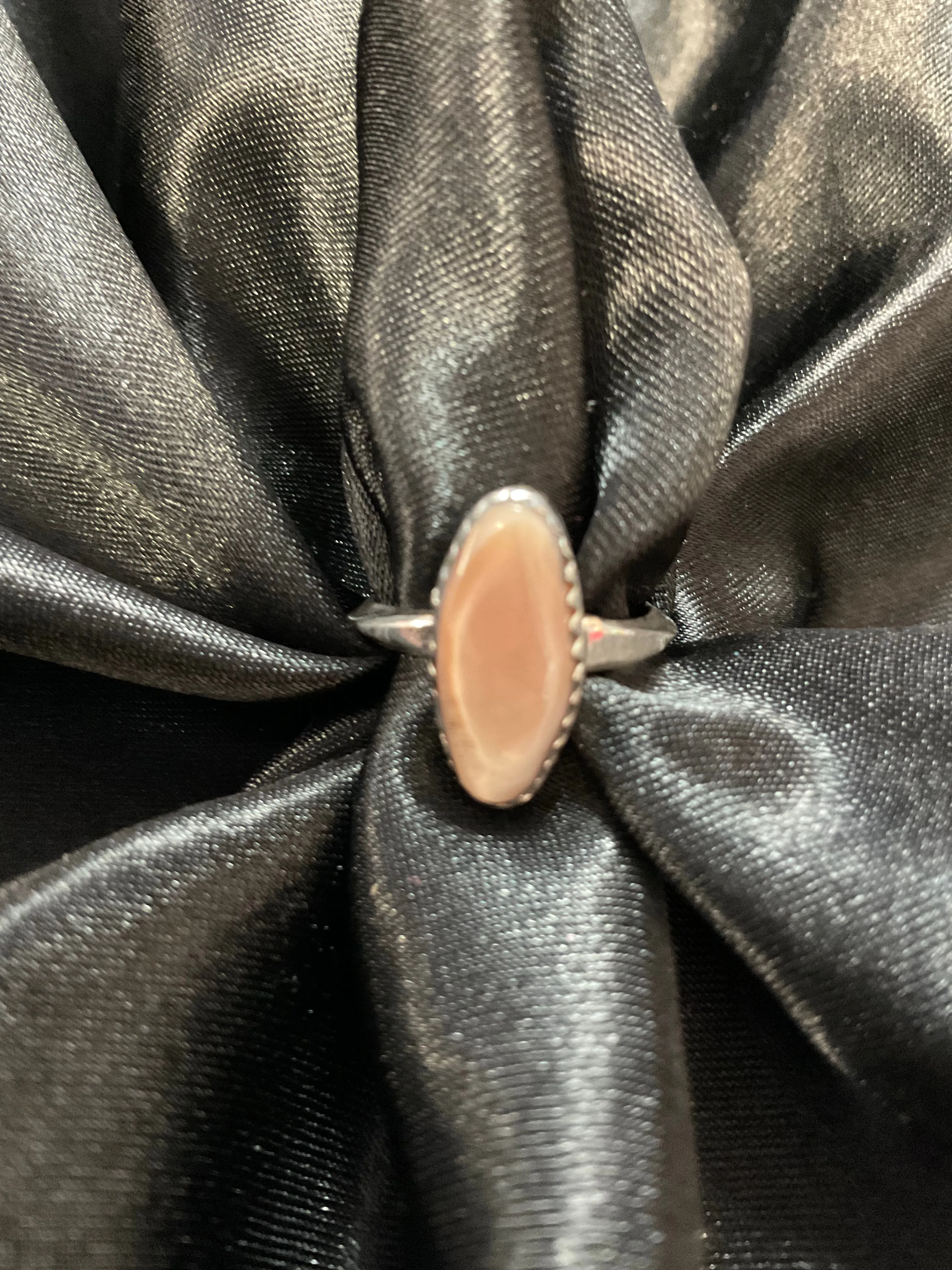 Pink Mussel Shell Ring