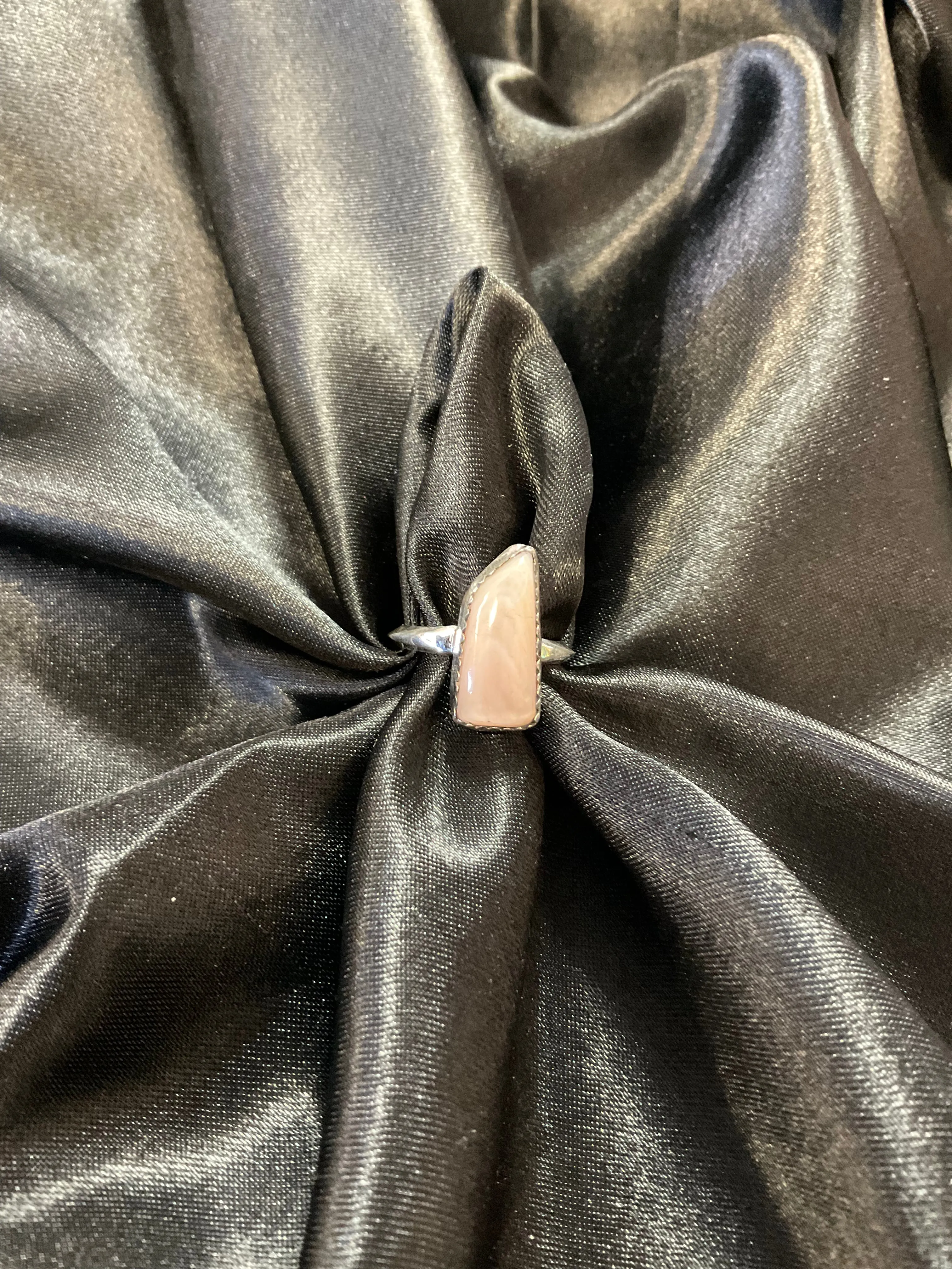 Pink Mussel Shell Ring