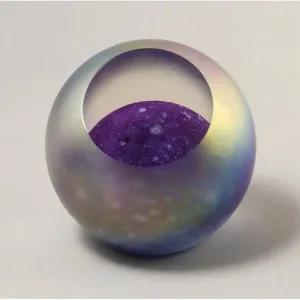 Planetary Neptune Handblown Glass Paperweight by Glass Eye Studio
