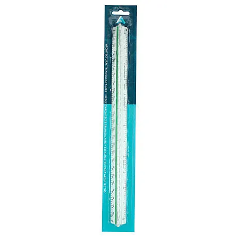 Plastic 12" Triangular Scale, Architecture