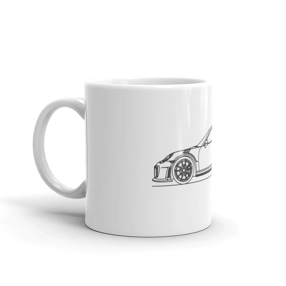 Porsche 911 991.2 GT2 RS silhouette Mug