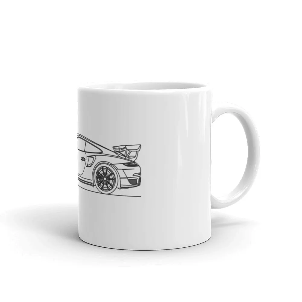 Porsche 911 991.2 GT2 RS silhouette Mug