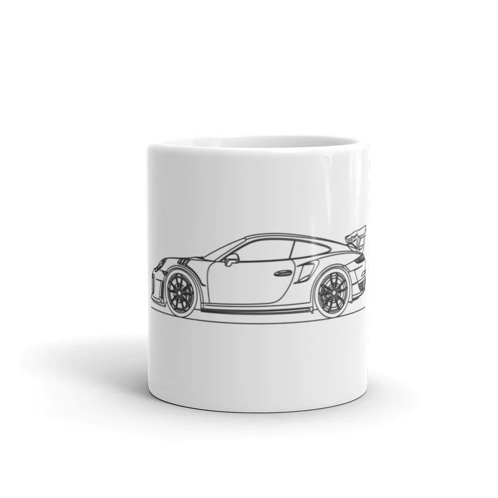 Porsche 911 991.2 GT2 RS silhouette Mug