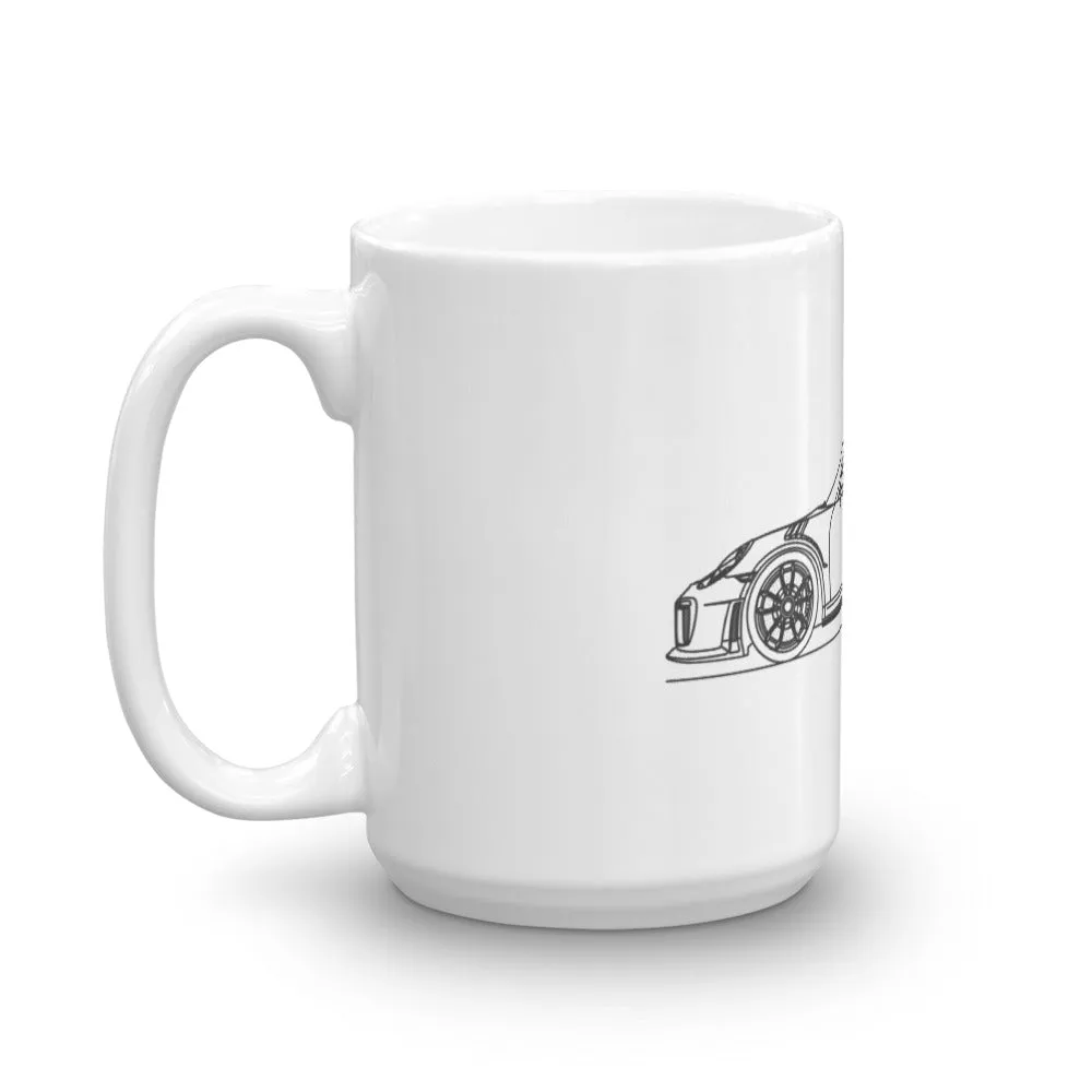 Porsche 911 991.2 GT2 RS silhouette Mug