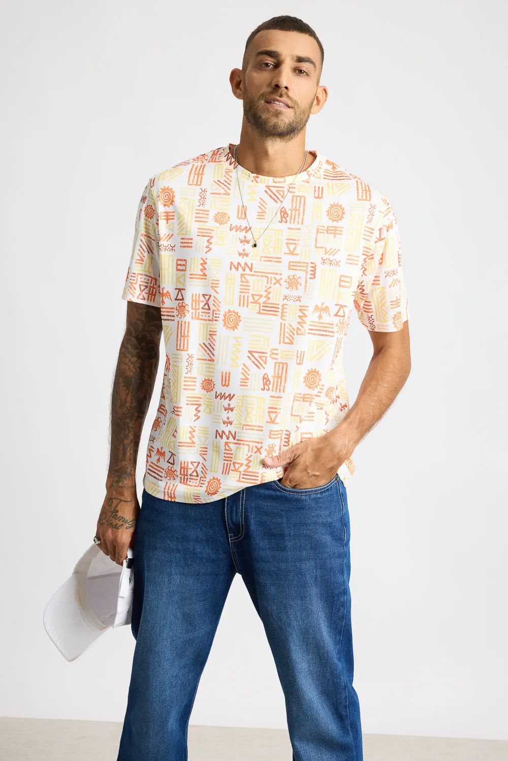 Printed Men's T-Shirt - Kinetic Kaleidoscope