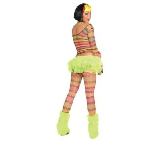 Rainbow Fishnet Top Size Std