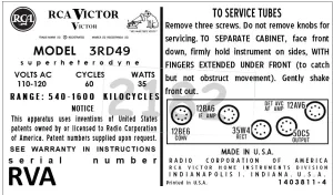 RCA-3RD49