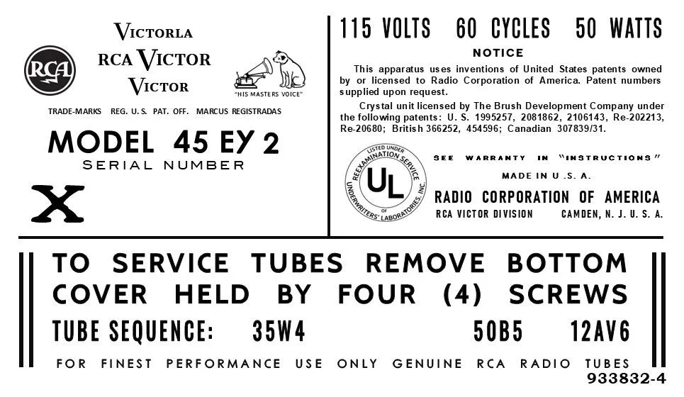 RCA-45-EY-2-RS-138H