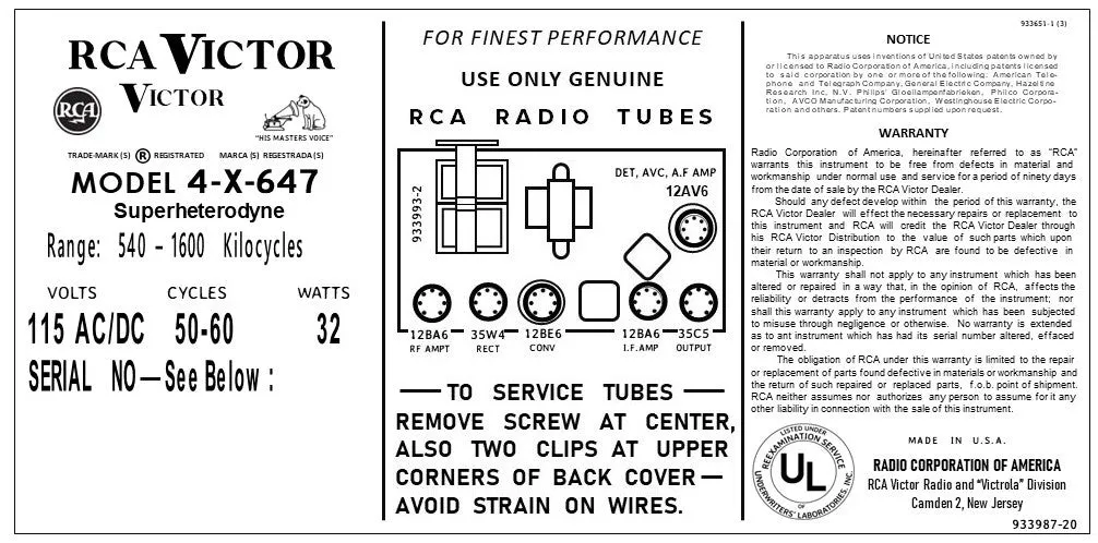 RCA-4X647