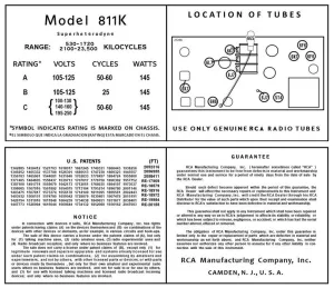RCA-811K