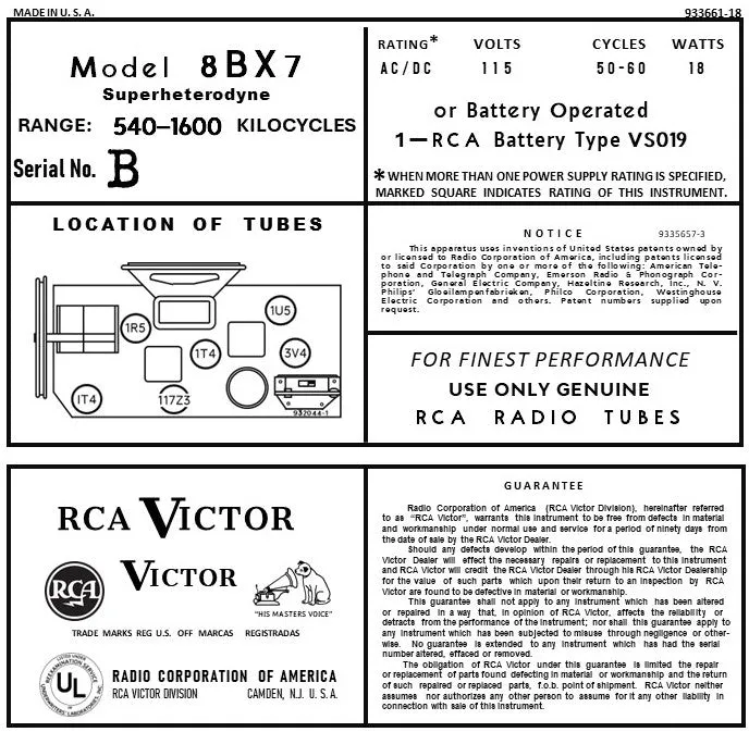 RCA-8BX7