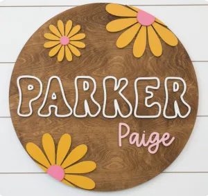 Retro Daisy Round
